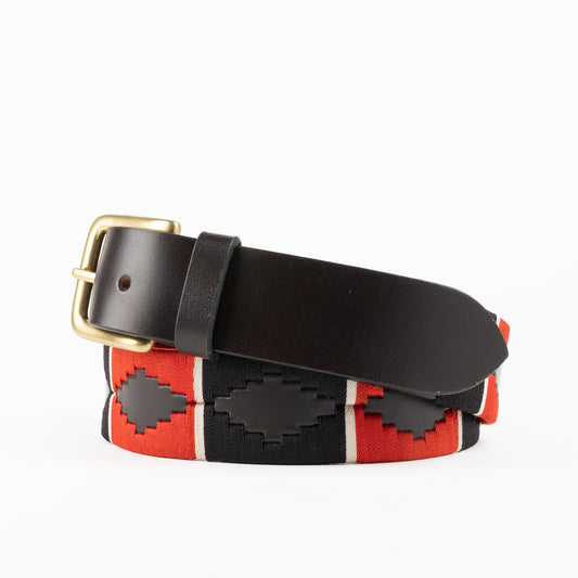 Georgia Red and Black Gaucho Belt