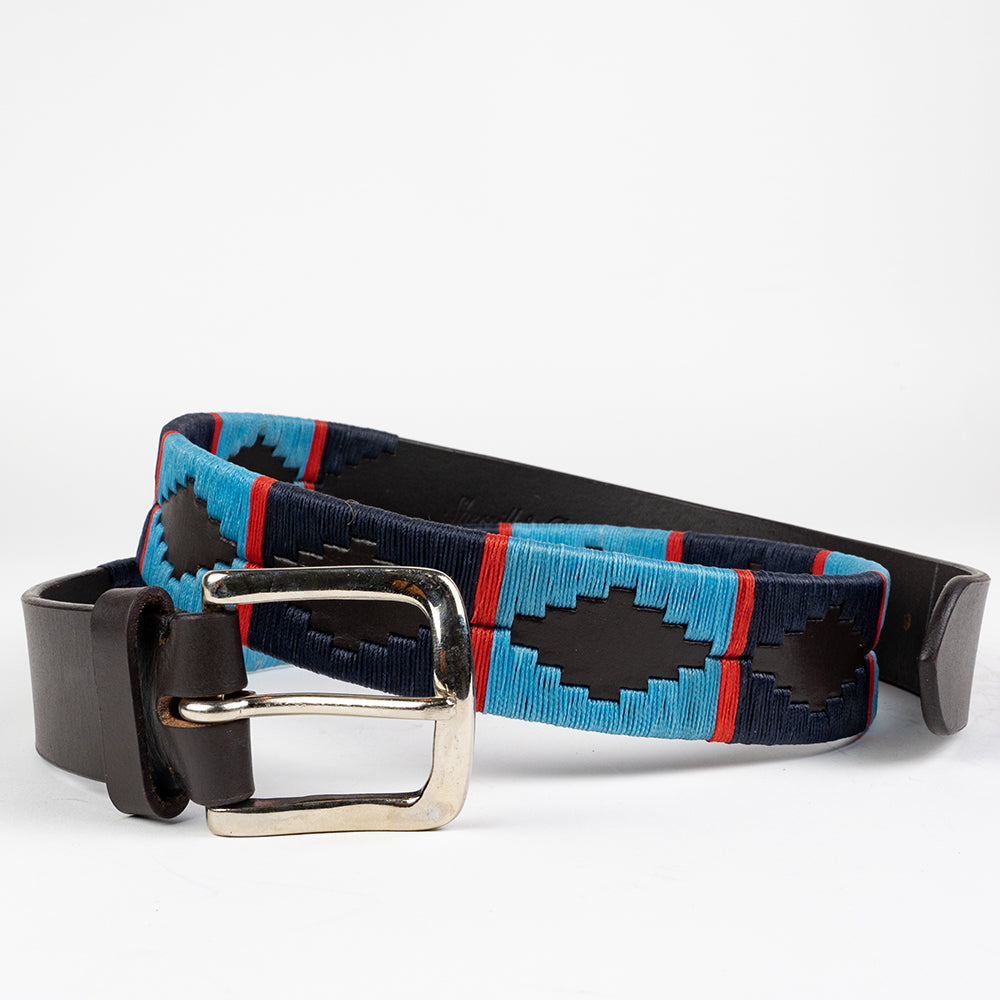 Gaucho belt for men from argentina with silver buckle