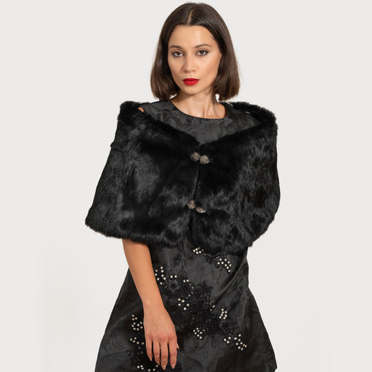 black fur wrap for women new york