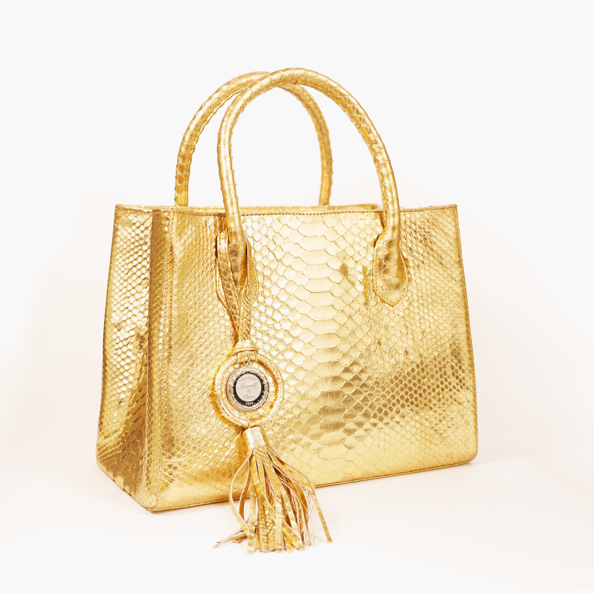 Gold Python Handbags Buy Online Genuine Python Handbags - Sherrill & Bros.