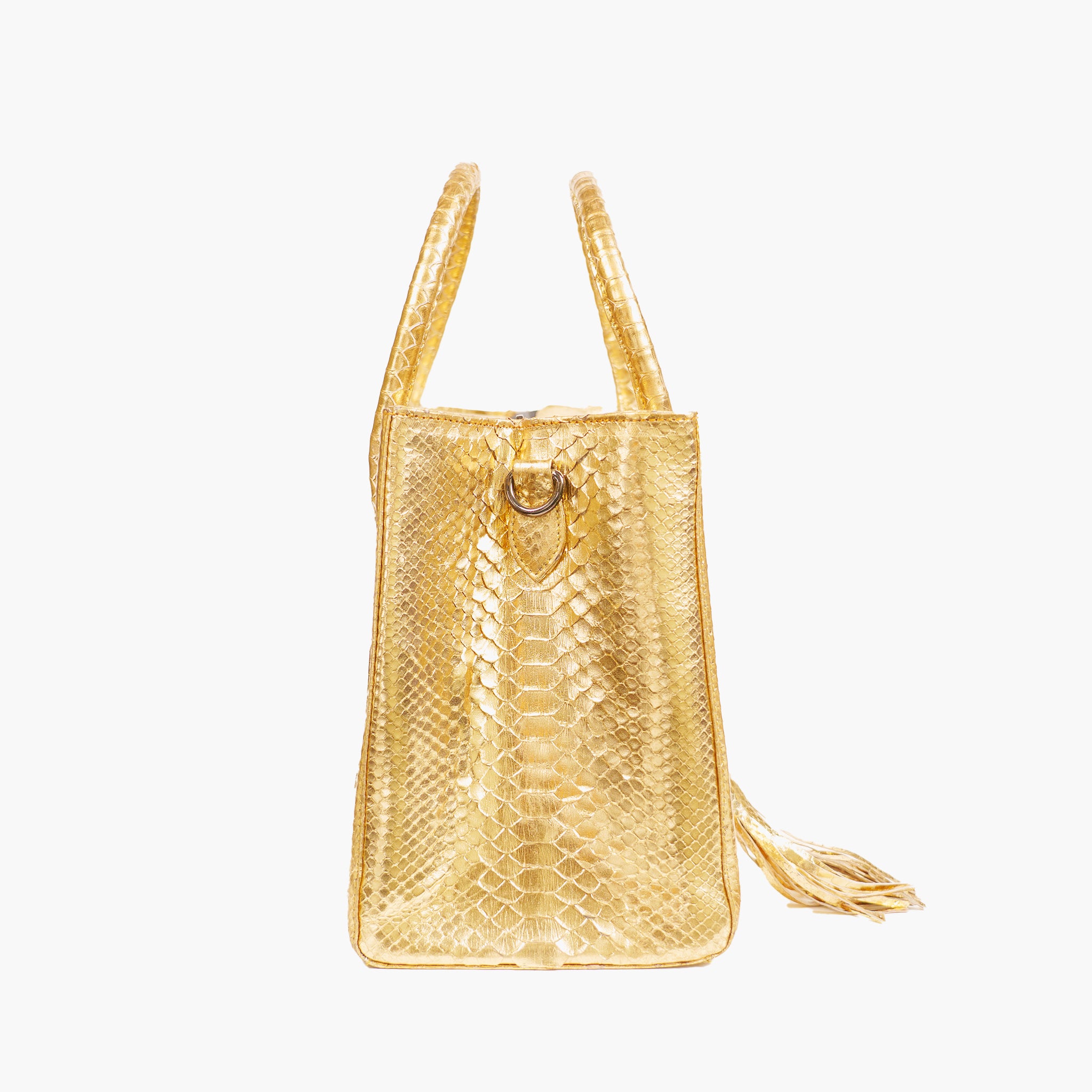 Gold Python Handbags Buy Online Genuine Gold Python Skin Tote Nazli - Sherrill & Bros ...