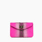 genuine pink python clutch bag for women sherrill brothers 