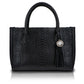 Black python Tote handbag from Sherrill Brothers