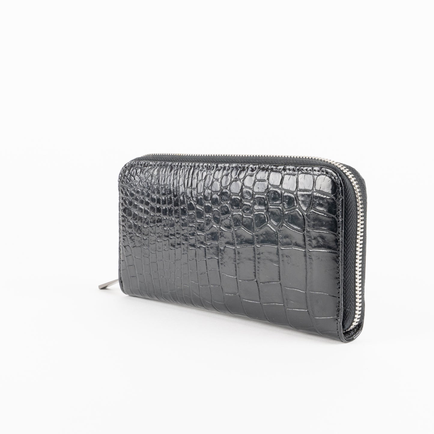 black crocodile leather wallet 