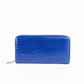 Blue crocodile wallet for women from sherrill bros