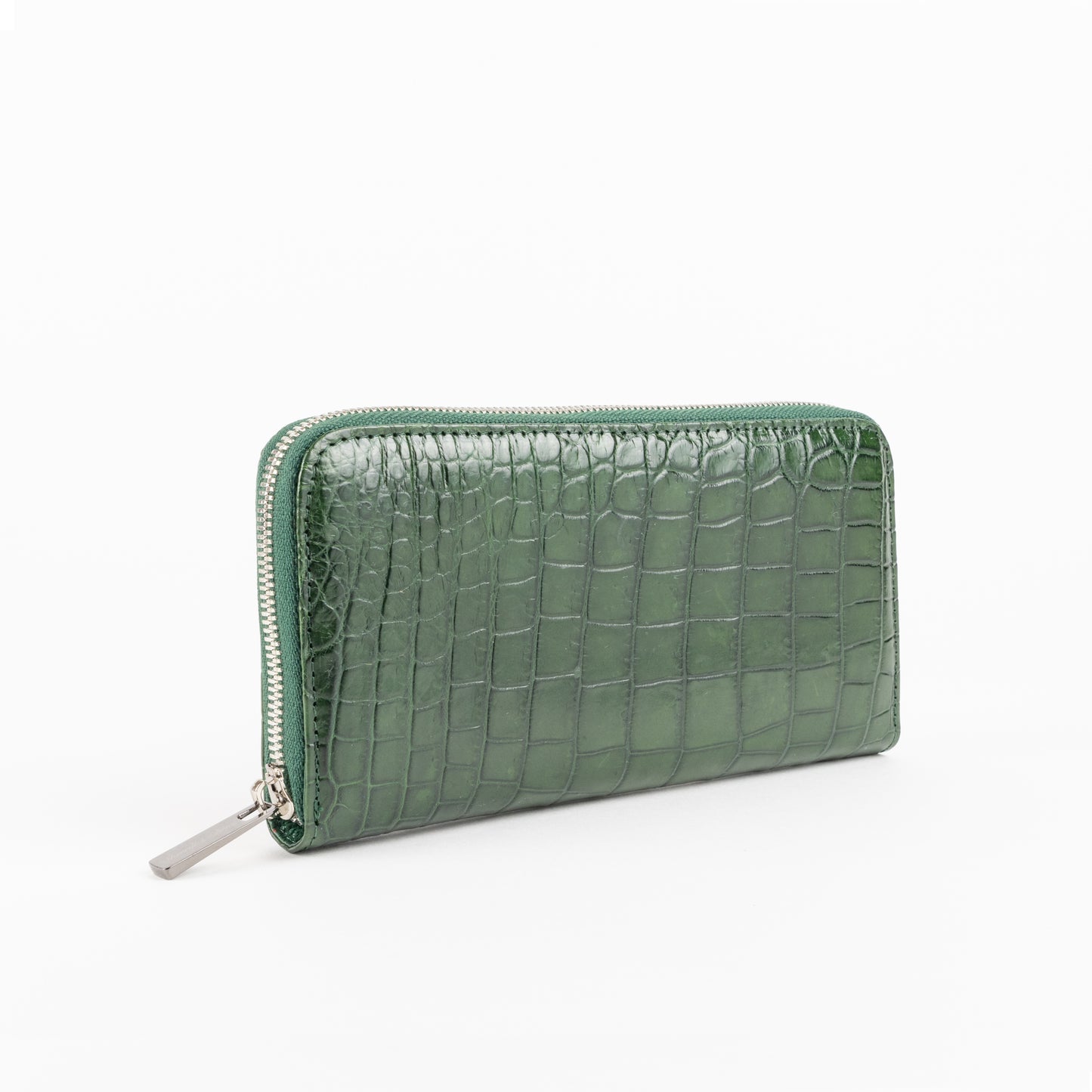 Green Crocodile Skin Wallet | Sherrill & Bros. | Luxury For Less