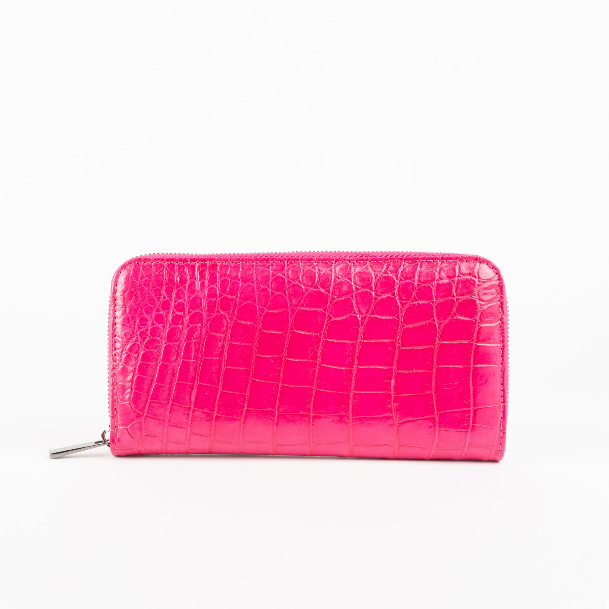Sherrill bros pink crocodile wallet for women 