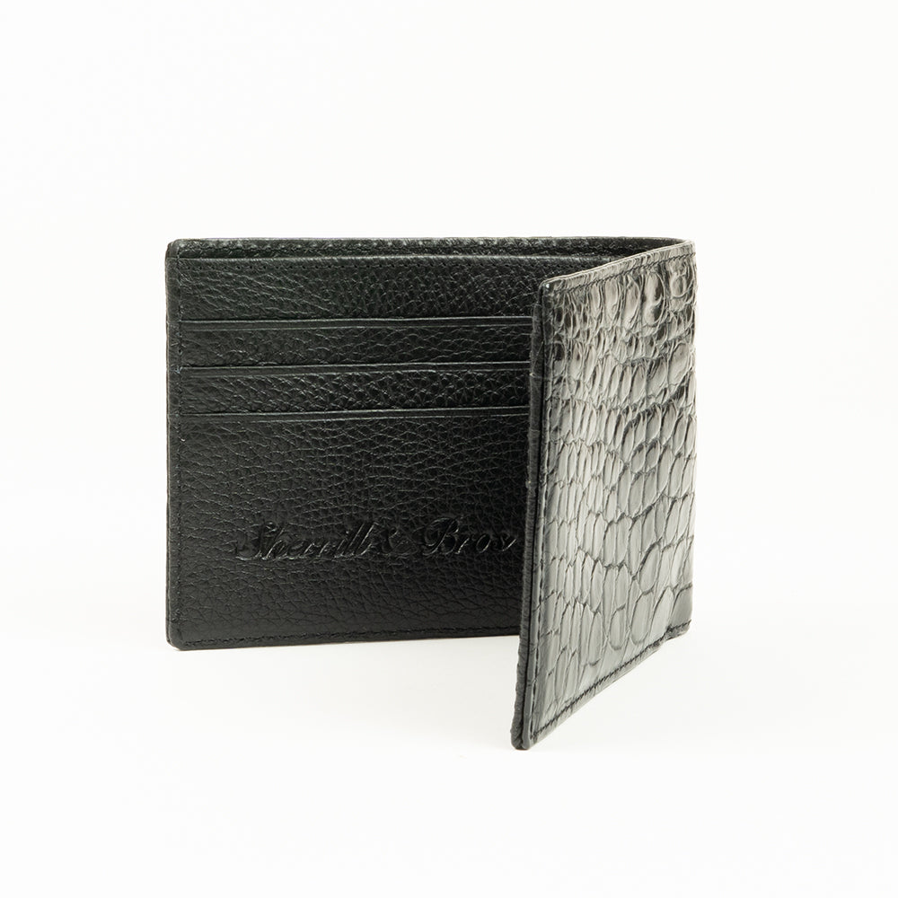 Real crocodile leather wallet for men sherrill