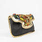 crossbody leather purse with rhinestones 