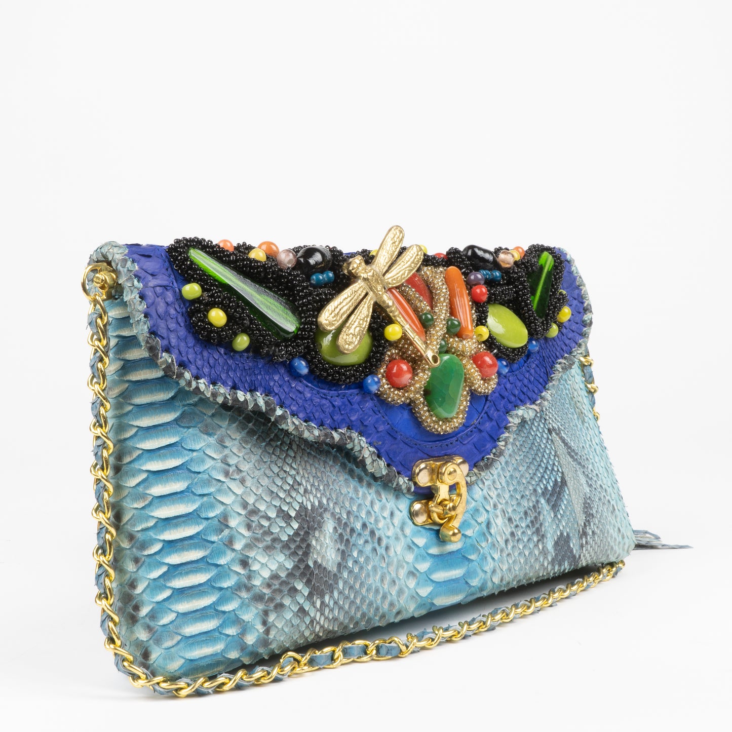 envelope handbag with rhinestones 