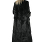 Full Length Black Rabbit Fur Coat "Fran"