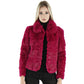 Real pink rabbit fur jacket for women 