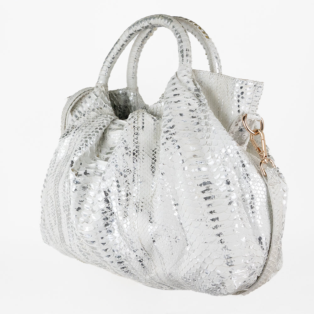 White Python Handbag White Python Skin Handbag | Sherrill & Bros. | Exotic Handbags