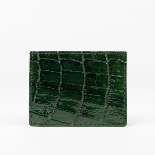 Green Genuine Crocodile Skin Wallet for Men Sherrill Bros