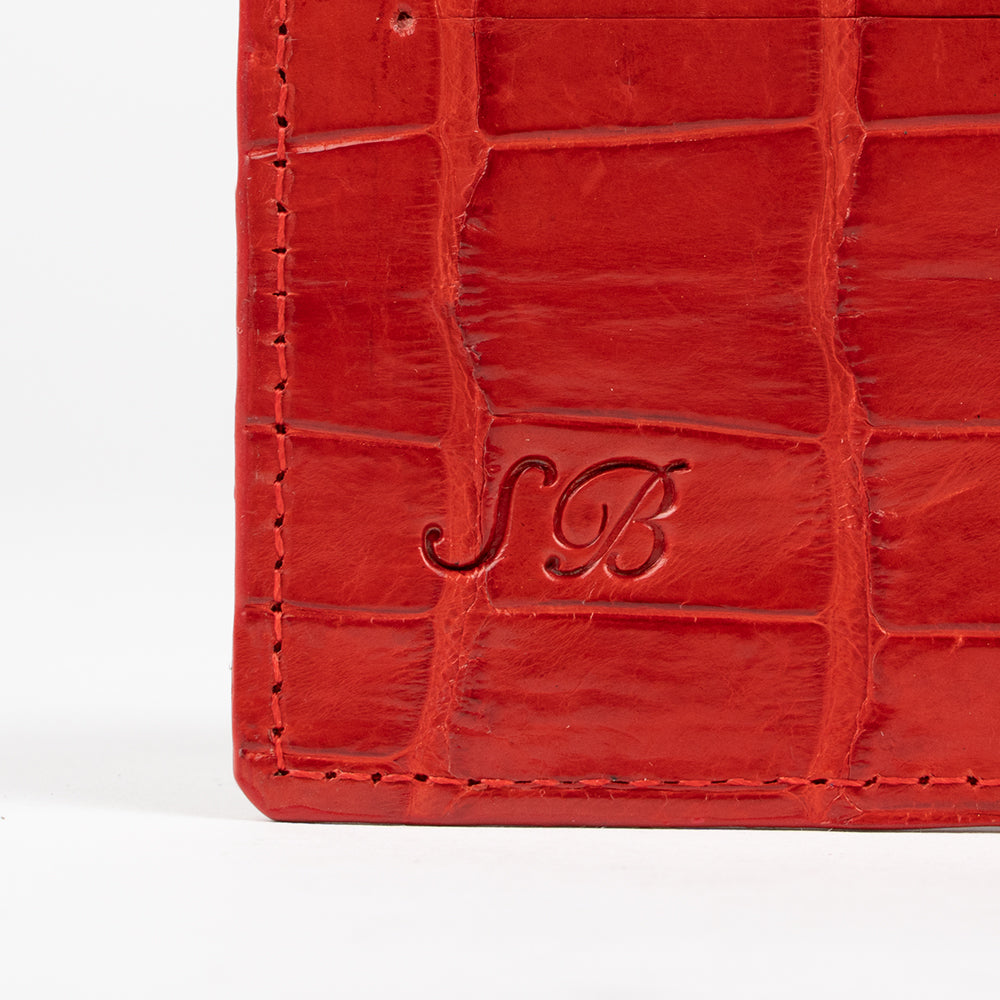Red Luxury wallets for women from sherrill bros